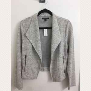 Banana Republic Heather Grey Knit Blazer
